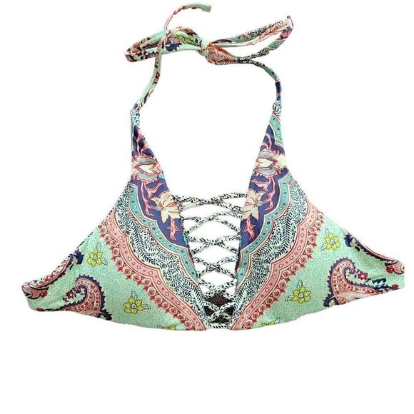 Billabong Luv Lost Reversible Swimwear Top Mossimo Blue Bikini Bottom - Picture 6 of 14